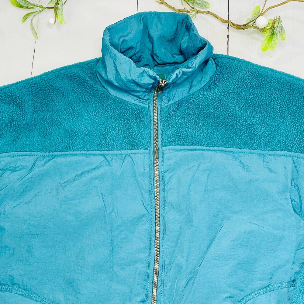 Wild Fable Teal Zip Up Light Puff Jacket - XS - Picture 2 of 11